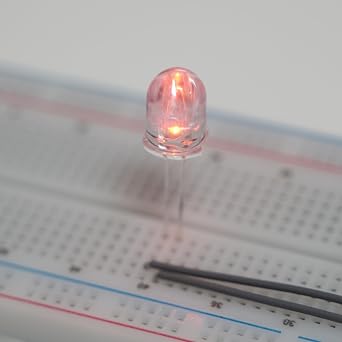 50 Pieces 10mm Orange LED Diode Light,F10 Round Top Water Transparent Clear Diffused Lens Emitting Lamps Indicator