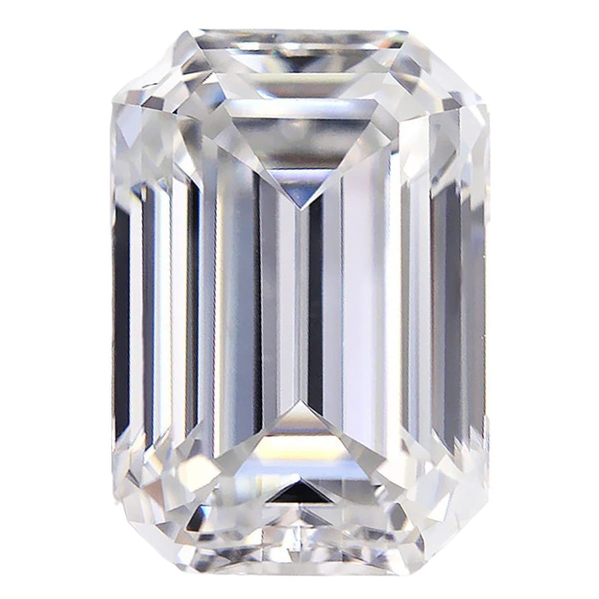 Moissanite émeraude D VVS1 pierre lâche avec certification GRA - 8