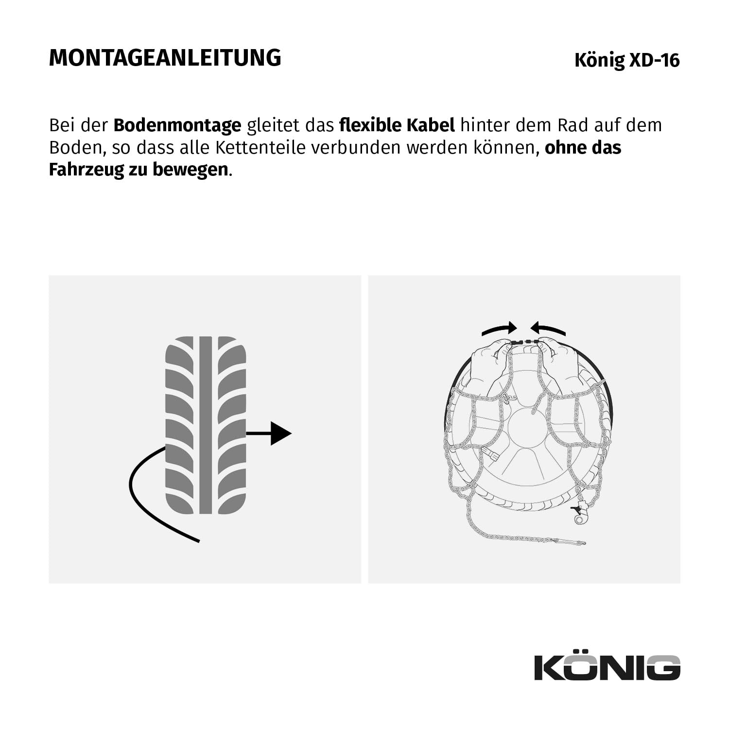 KÖNIG XD-16 247 - Schneeketten