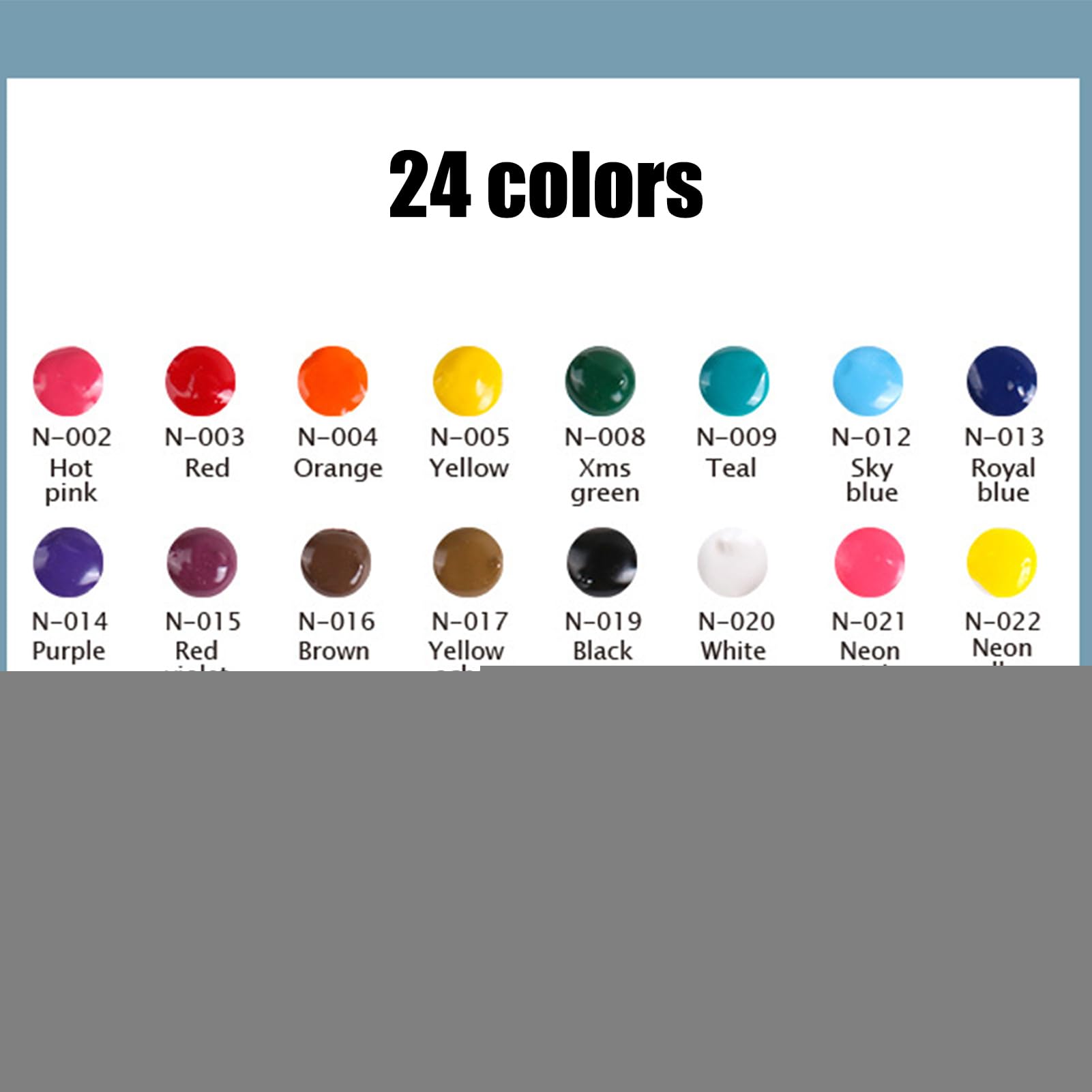 Textilfarben Set 24 Farben Für Leinwand Dekoration
