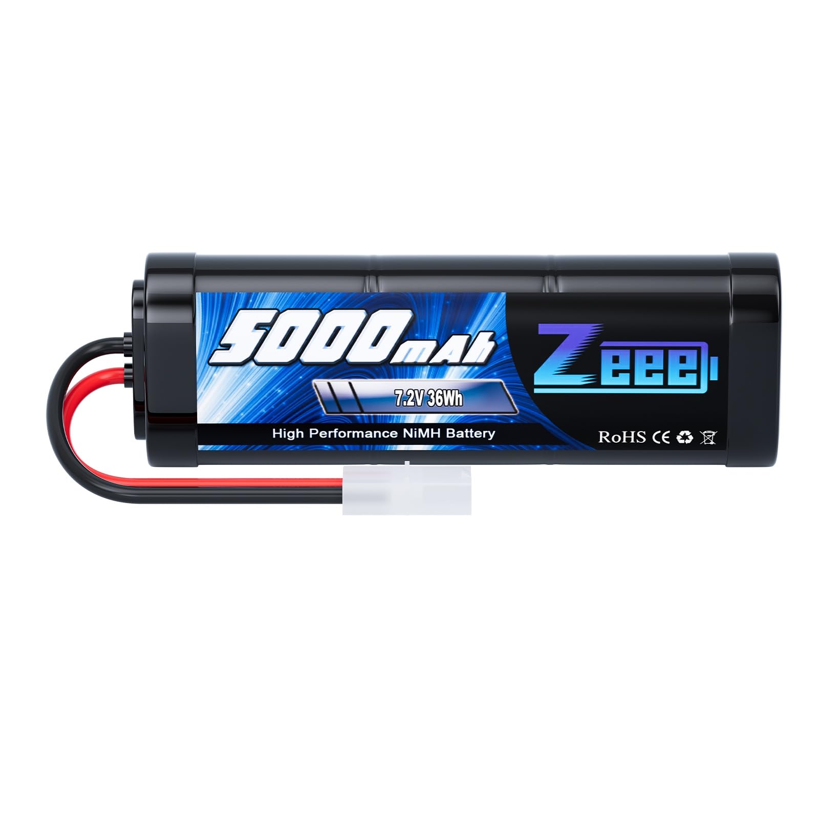 Zeee 7,2V 5000mAh RC NiMH Batteria con Spina TAMIYA per HPI losi kyosho Tamiya camioncino