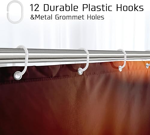 Miniatura 4 de GDHBLING Capybara - Cortina de ducha con diseño de dibujos animados de animales divertidos para adultos, extravagante, lavable, cortina de ducha