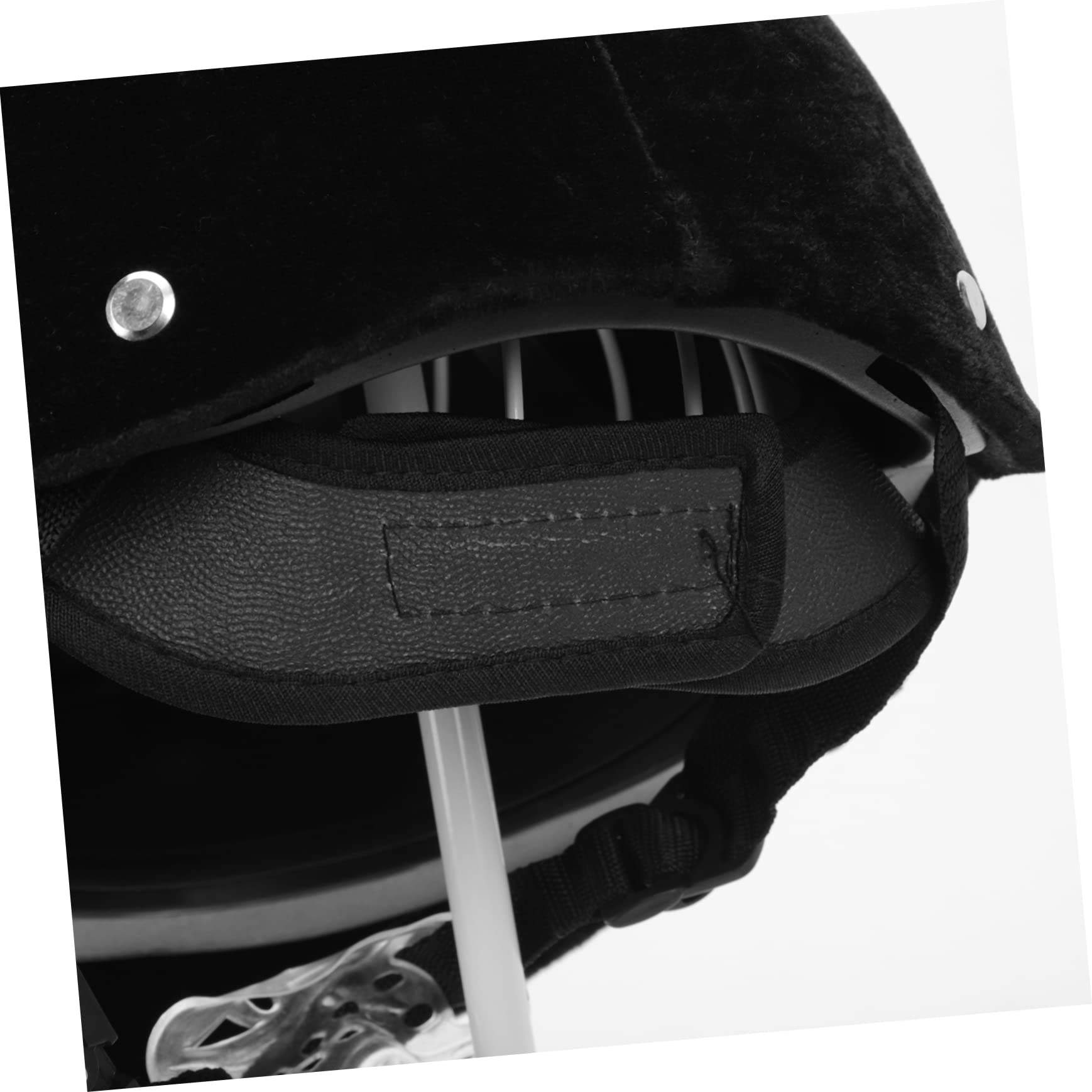 Toyvian Casco Protettivo Equestre e Ventilazione Completa Imbottitura Rimovibile Nero in Polipropilene per Bambini per Bici e Monopattino