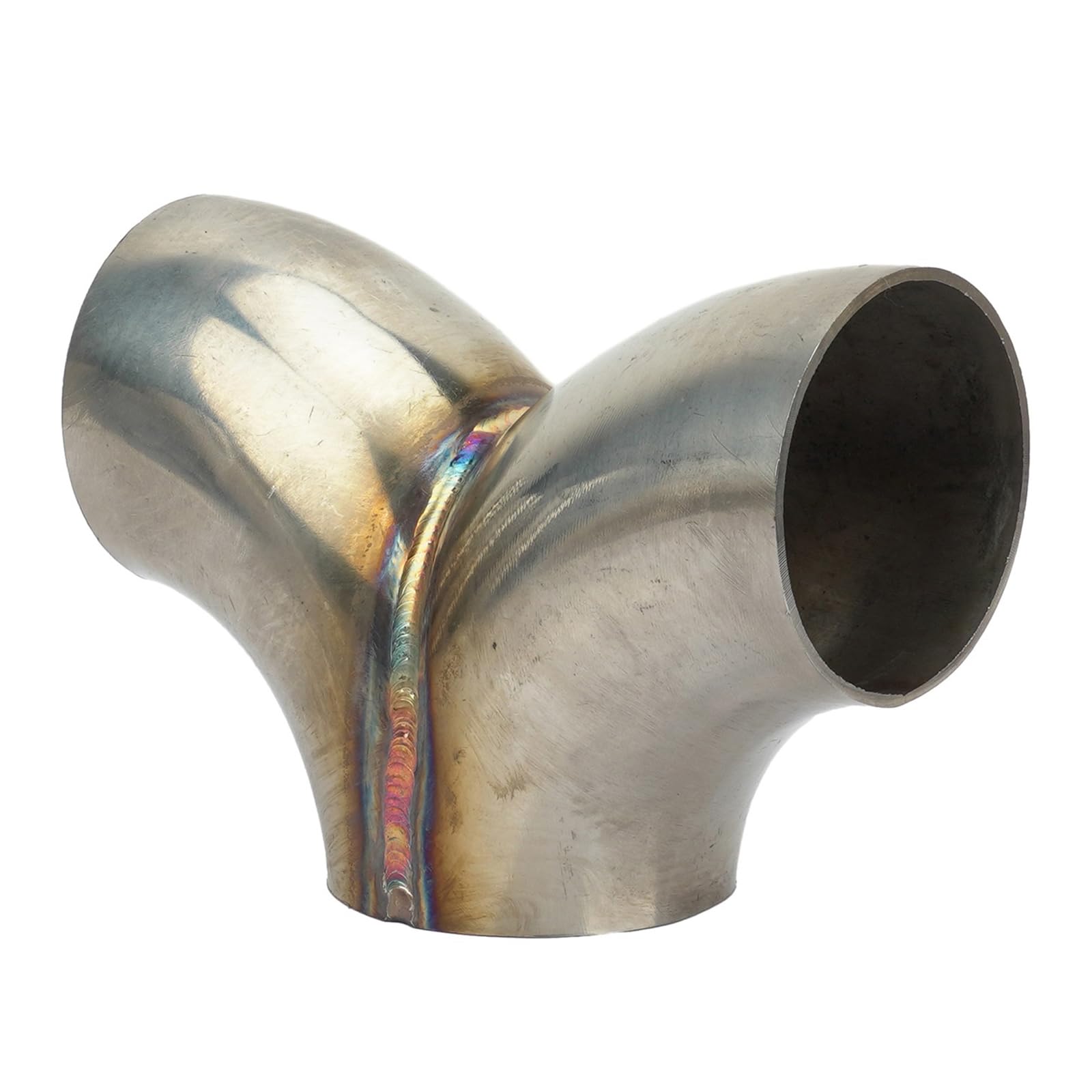 Connettore per Tubo Scarico a Forma Y in Acciaio Inossidabile 304 51mm 57mm 63mm 76mm Tubo a Y per Motocicletta Resistente alla corrosione a Bassa Pressione Posteriore per Potenza del Motore