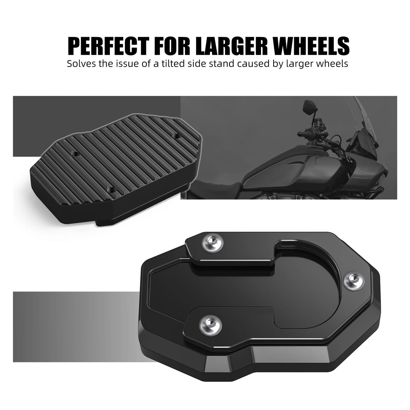 Cavalletto per moto Per il cuscinetto estensibile per cavalletto laterale per moto per Harley