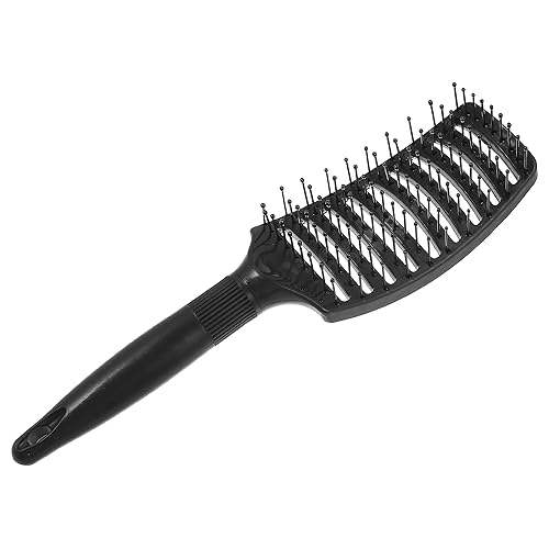 Miniatura 3 de VOCOSTE Cepillo de pelo ancho curvado ventilado, cepillo desenredante para enredos y nudos, cepillo de pelo mango redondo para hombres y mujeres,