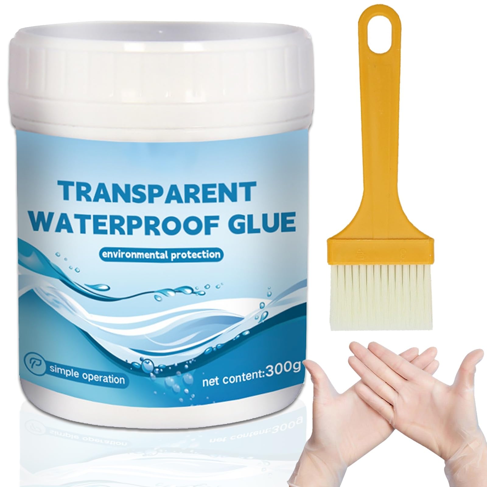 Invisible Waterproof Agent,clear sealant waterproof silicone,low temperature and heat resistant For Roof,Bathroom,Patio,Indoor & Outdoor Anti-Leaks And Cracks 300g