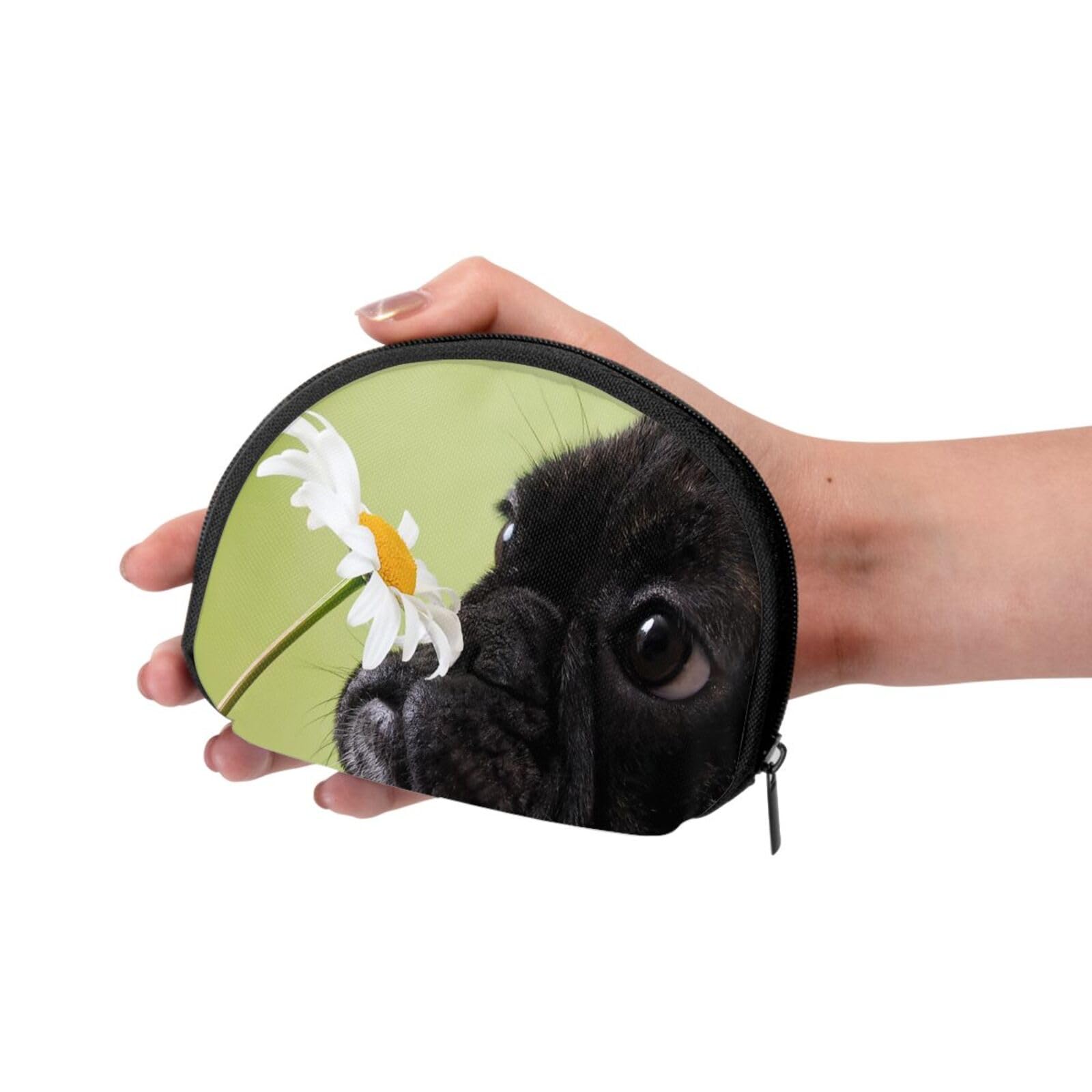 Amazon.co.jp: 小銭入れ フレンチブルドッグ 犬柄 花 コインケース 