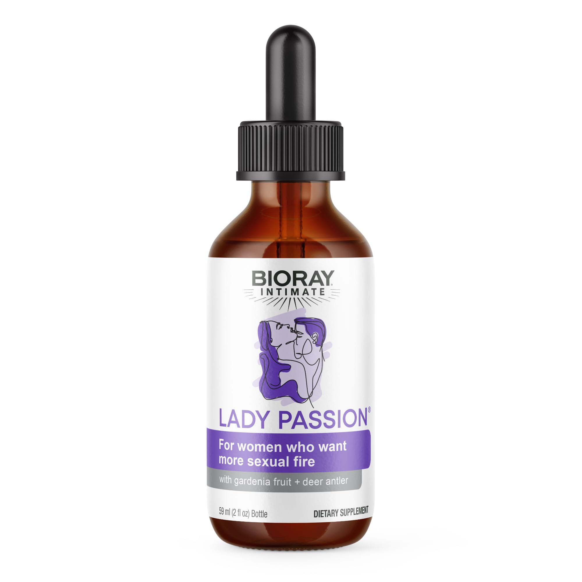 BIORAY Intimate Lady Passion - 2 fl oz - Female Energizing Tonic - Non-GMO, Gluten Free