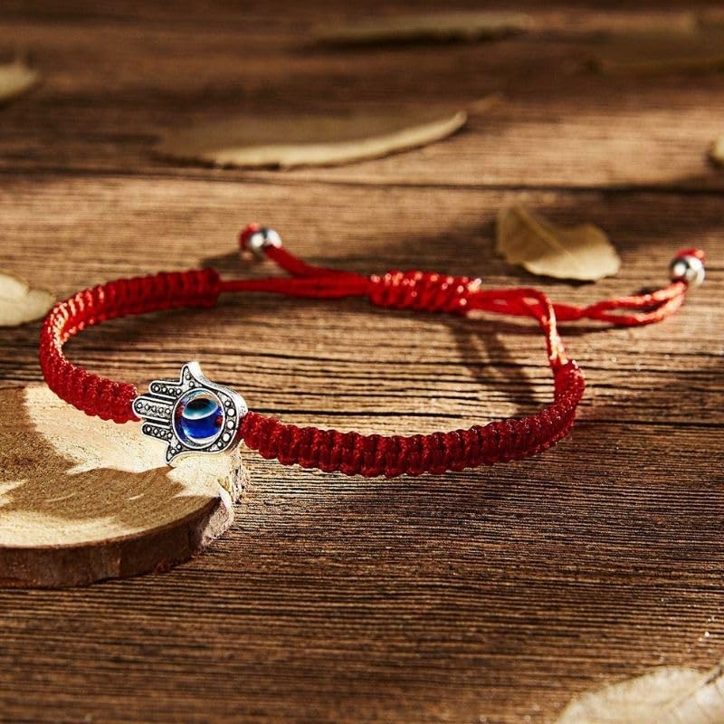 Buddha & Karma Red String Hamsa Hand Bracelet Offers Evil Eye Protection for Spiritual Balance - Wear Hand of Hamsa Bracelet to Attract Luck & Repel Negativity - Adjustable Bracelets for Daily Comfort2