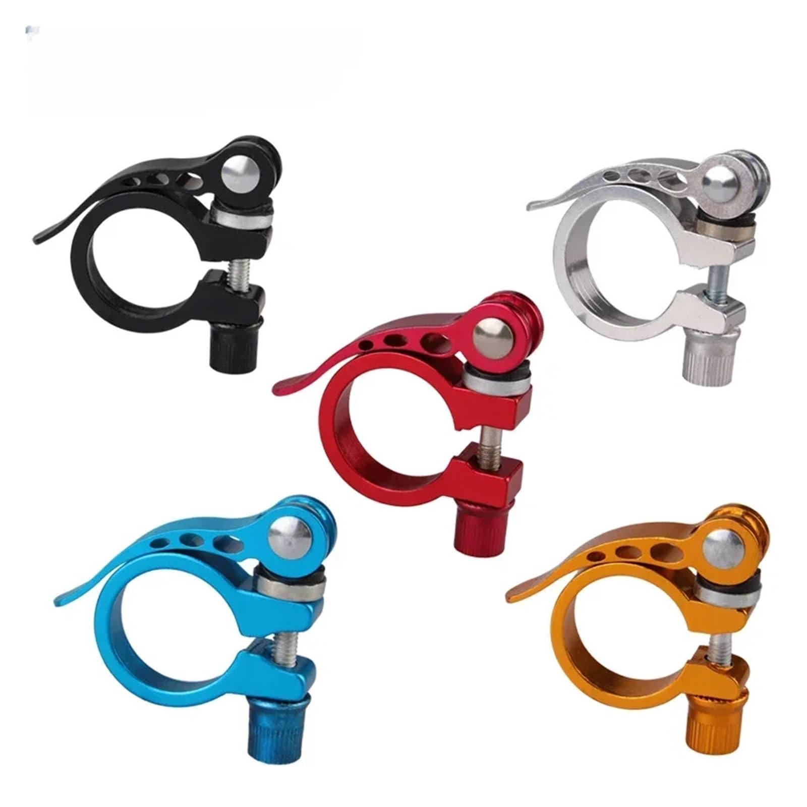Yangshe 31.8Mm Red 15 Pcs 31.8 Mm Aluminum Alloy Seat Tube Clamp Mountain Bike Bicycle Accessories Parts For Most Bicycles(31.8Mm Red)