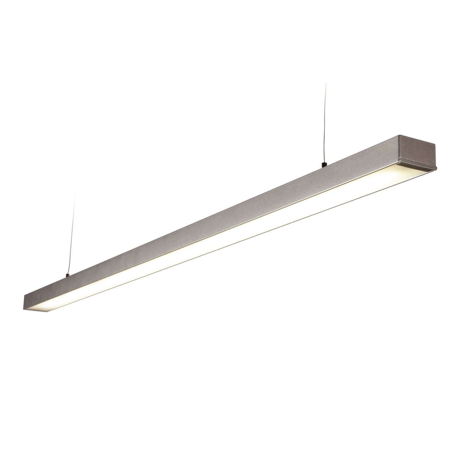 Netlighting Borde Integrated LED Linear Pendant Bar - Silver Opal