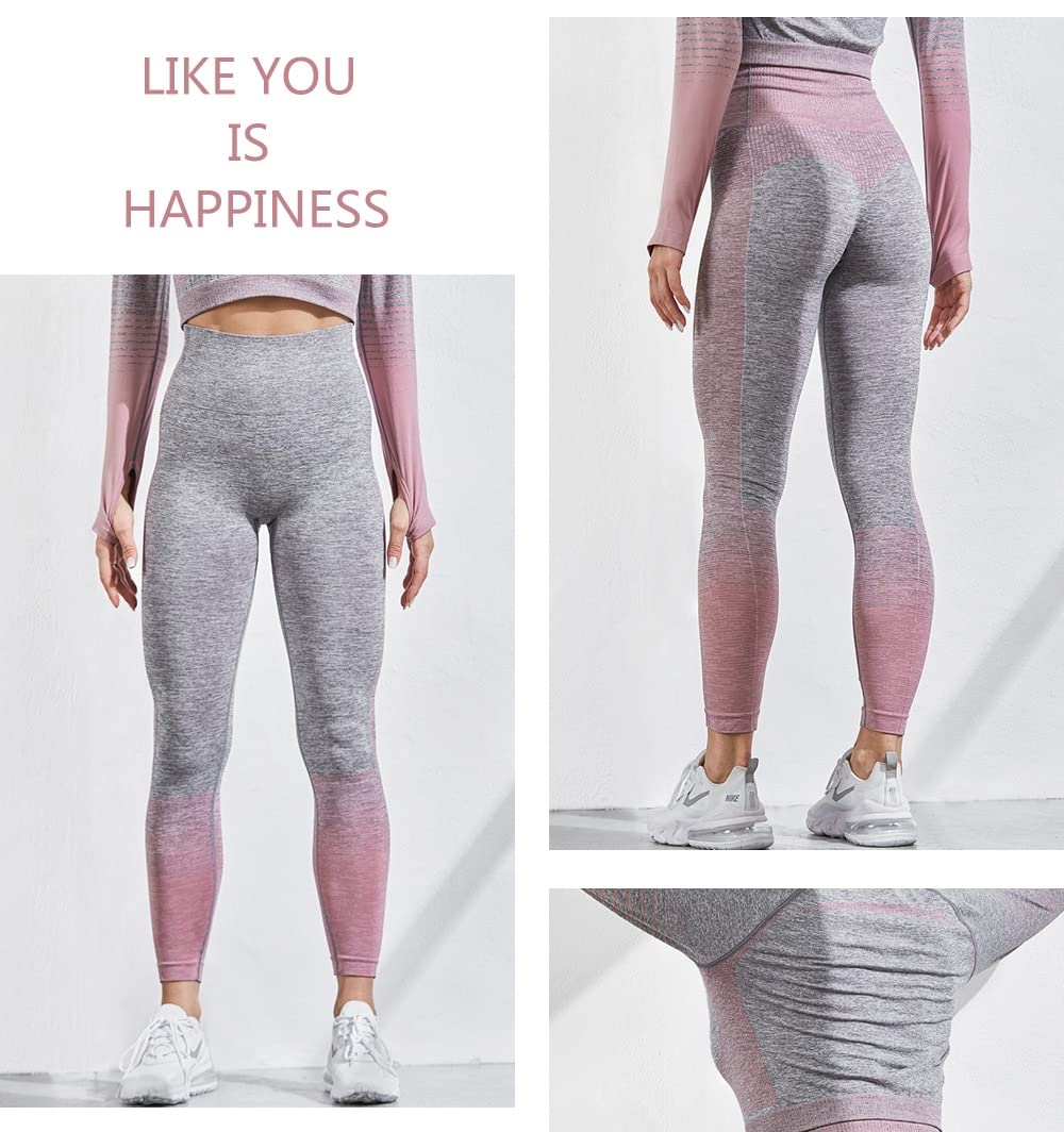 Legginsy damskie siłownia joga kobiety dzianinowe legginsy seksowne push up spodnie z wysokim stanem siłownia odzież sportowa bezszwowe legginsy trening