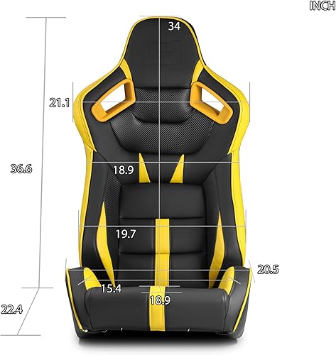 Miniatura 4 de ModifyStreet Universal PVC Cuero Reclinable Negro con RosaAzul Racing Asientos Derecha Izquierda Serie VIPER