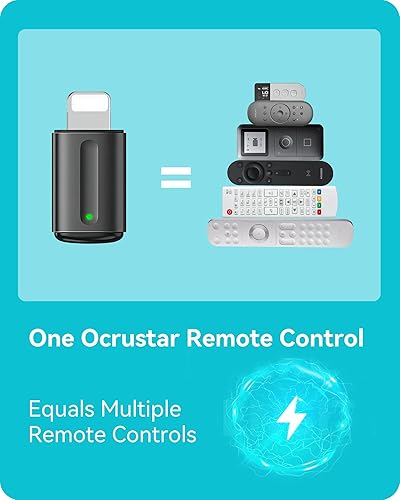 Miniatura 4 de OCRUSTAR Adaptador de control remoto universal para iPhone, control remoto todo en uno para TVACDVD compatible con Samsung, Sony, Panasonic, Sharp,