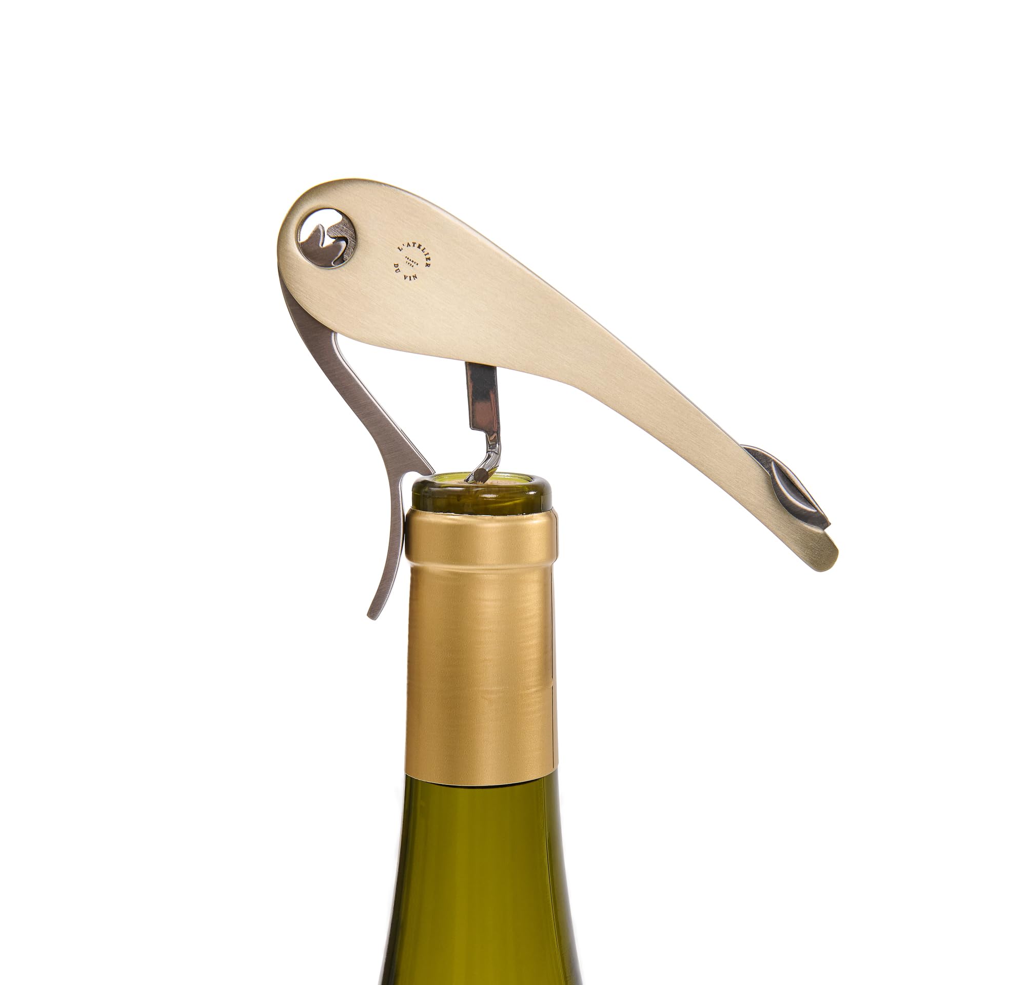 L'ATELIER DU VIN - Soft Machine Brass - Sommelier-Korkenzieher aus Stahl und Messing