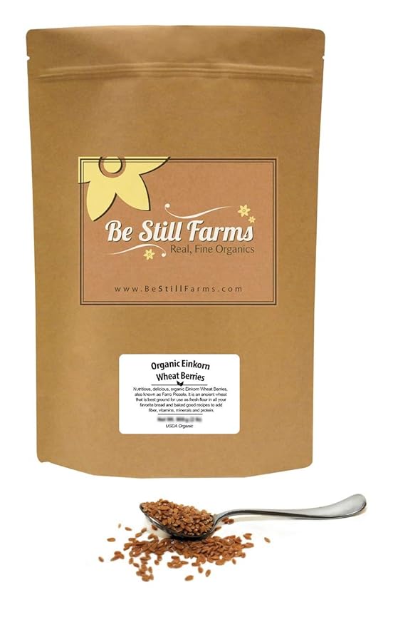 Be Still Farms Organic Einkorn Wheat Berries (5lb) Organic Farro Grain for Farro