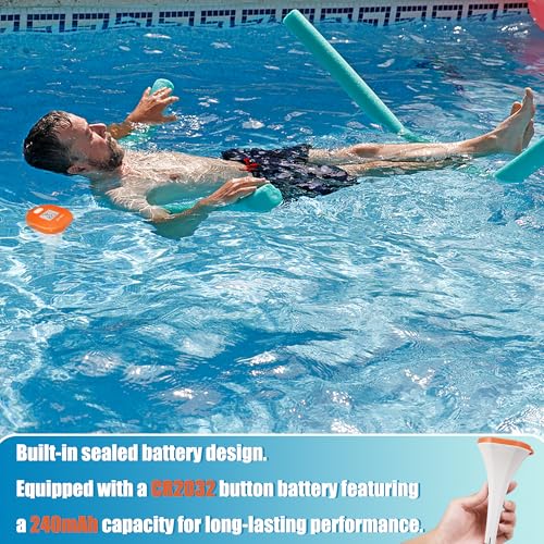 Image of XY-WQ Digital Pool Thermometer, Easy-to-Read, Large LCD, IPX8