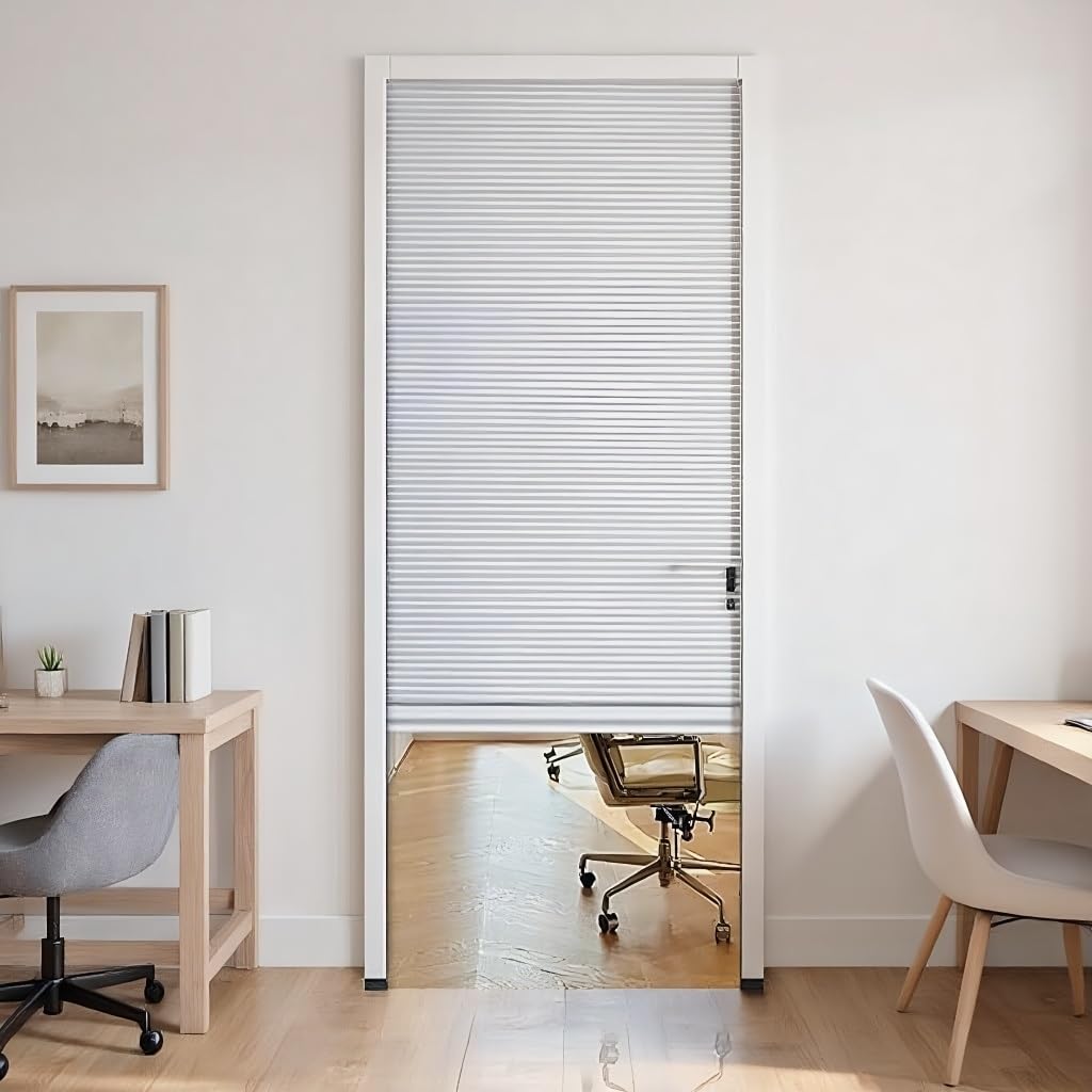 Porte accordéon pliante sans perçage pour un gain de place sur mesure
