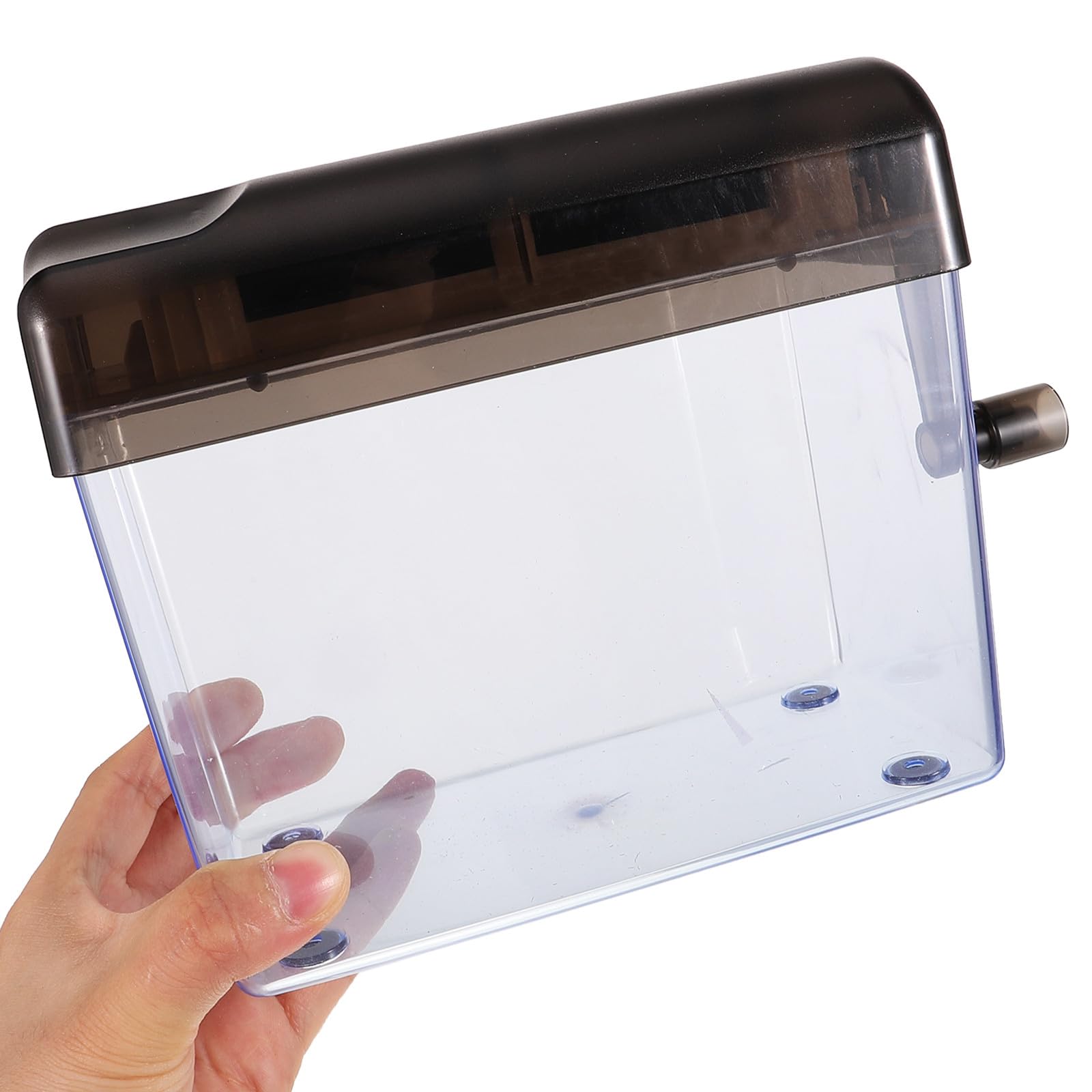 Distruggidocumenti Manuale Portatile per Ufficio e Casa, Mini Trituratore da Tavolo in Abs, Funzione di Riservatezza Migliorata, Design Semplice e Aspetto Raffinato