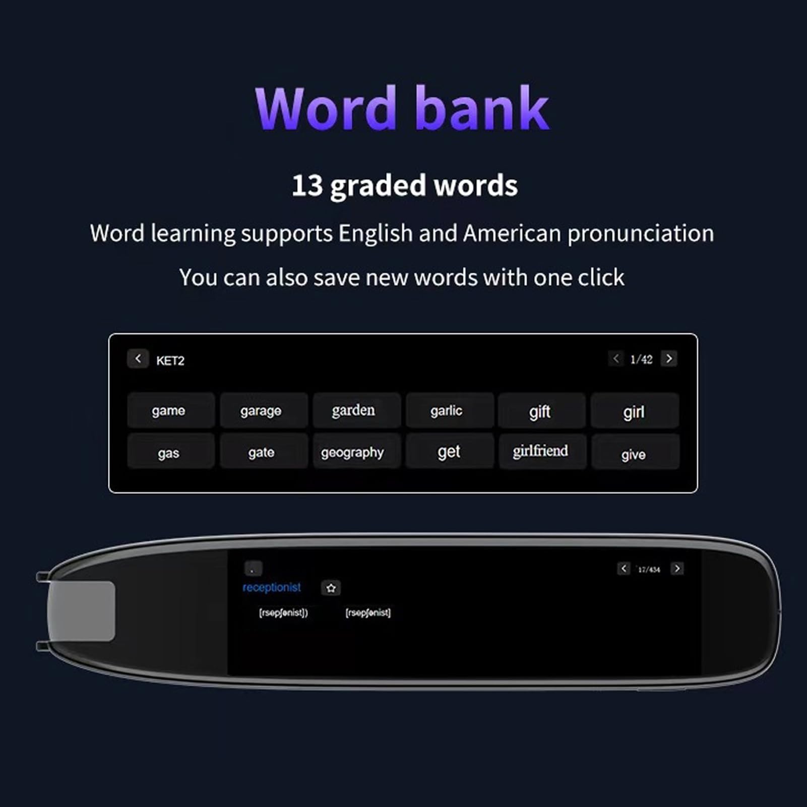 SIXRUN Penna per Lettore di Scansione, Penna per Traduzione Vocale Intelligente con WiFi, Traduzione Online in 142 Lingue, Scansione di in 52 Lingue, 10 Offline per Studenti in Viaggio