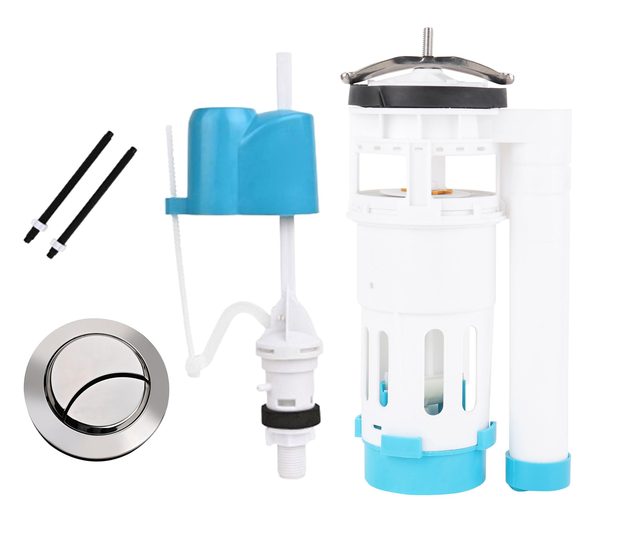 BHANMATI SANITARY ITEMS Water-Saving Toilet Repair Kit, Dual Flush Valve-Siphon, 8.26 Inch, 6-10" Adjustable Fill Valve, 55 mm ABS Push Button (USE FOR SINGLE PEICE SEAT) Set of 1 (B0CVW2CYKT) Amazon Price History, Amazon Price Tracker