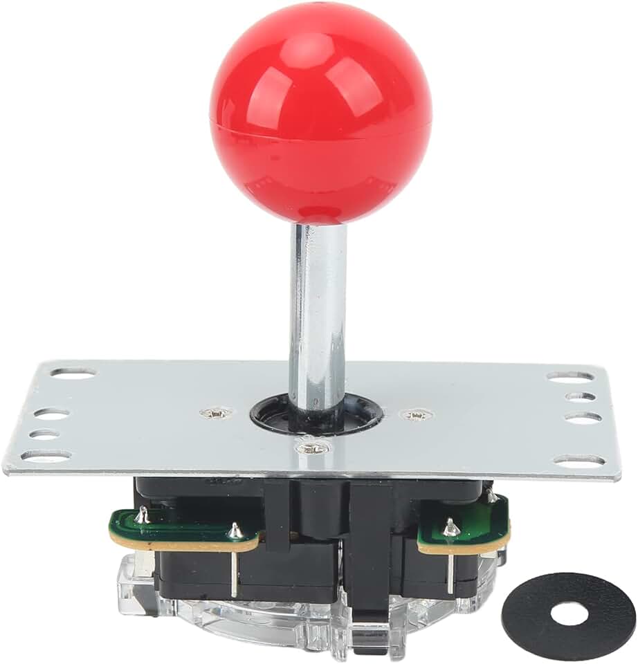 Joystick de arcade, alta sensibilidade à luz de resiliência de luz Arcade Game Fighting Stick pequena distância de agitação para console de jogos (vermelho)