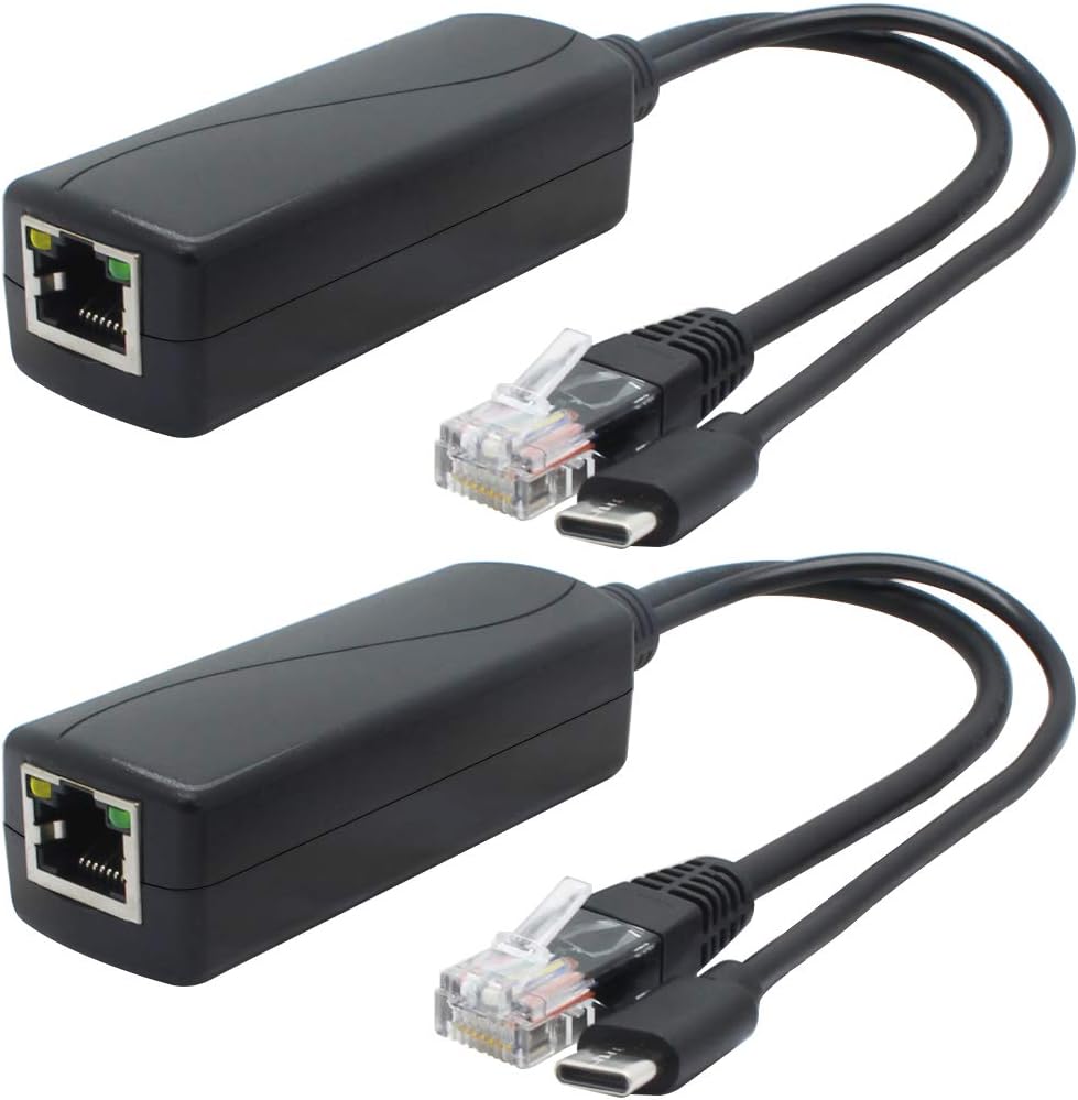 UCTRONICS PoE Splitter USB-C 5V - Active PoE to USB-C Adapter, IEEE 802 ...