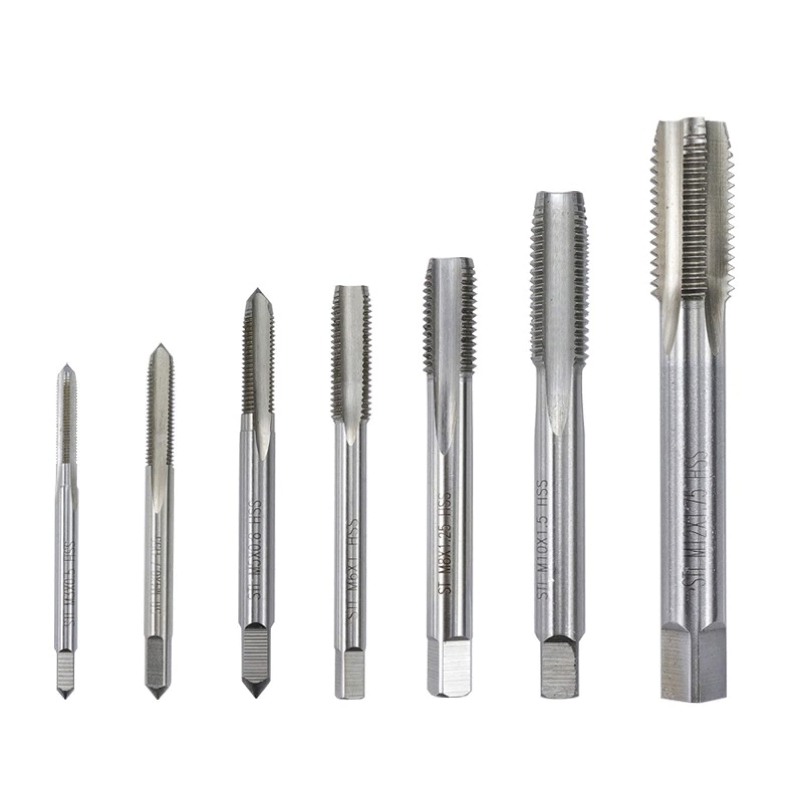 Broca HSS Macho de máquina ST Macho de Rosca a Derecha Macho de Rosca de Tornillo Taladro de Macho de Rosca Manual, M8x1.25