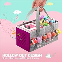 Vista 5 de Estuche de transporte para Toniebox Starter Set y figuras Tonies, bolsa plegable de tela de fieltro para viajes y juguete musical para Toniebox 2