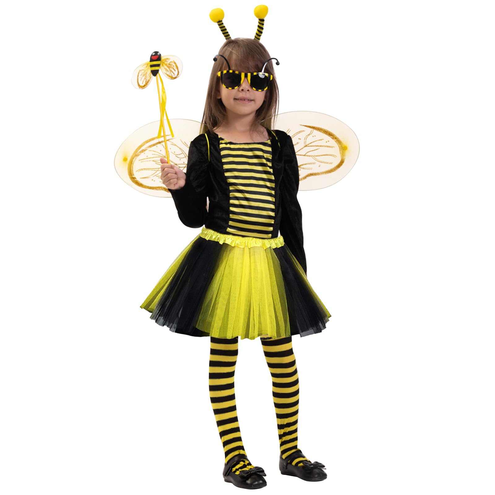 DAVBNM 7PCS Bumble Bee Costume Kids - Image 4