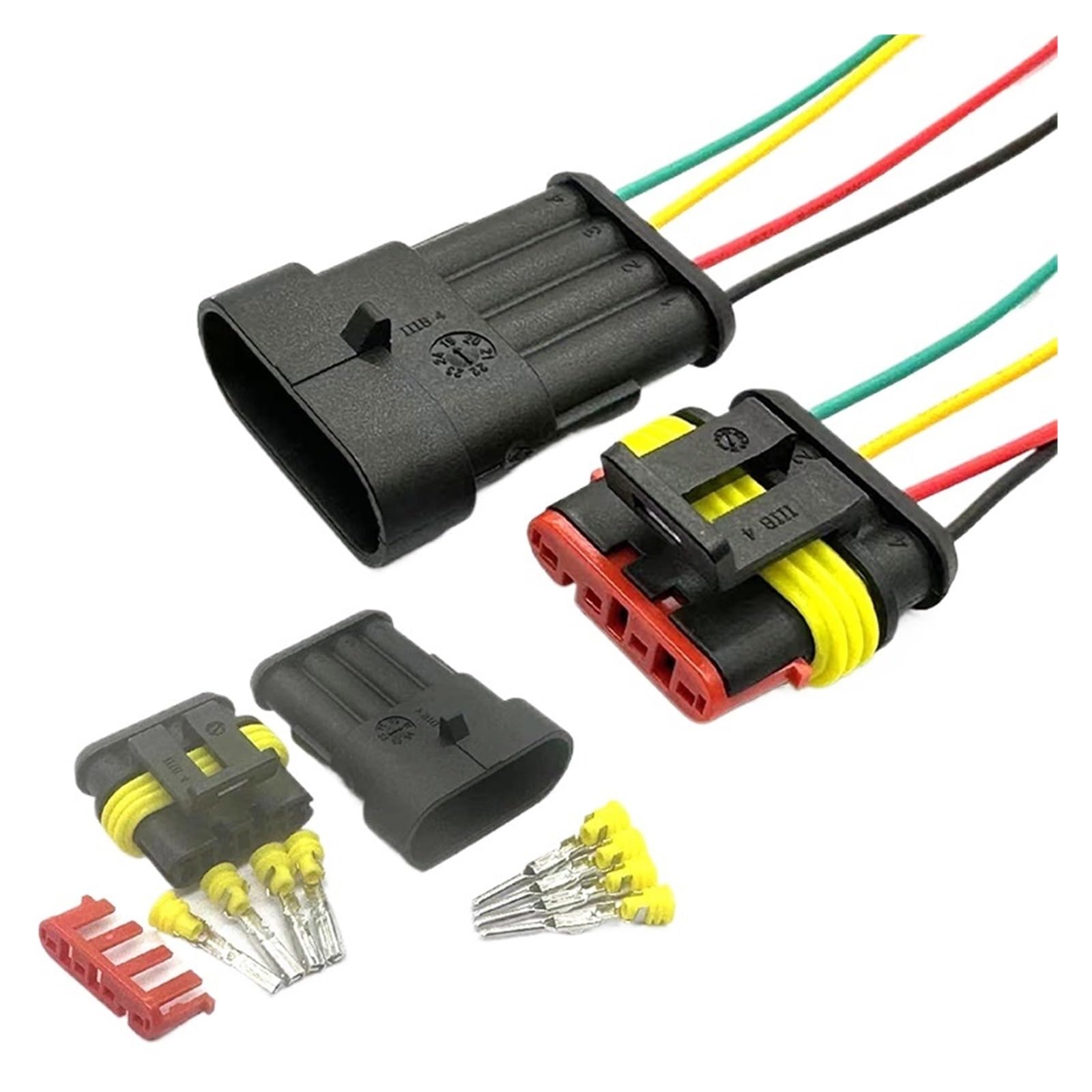 Amazon.co.jp: HFHYDZSW 1 セット 4 ピンウェイ 1.5 シリーズメスオス