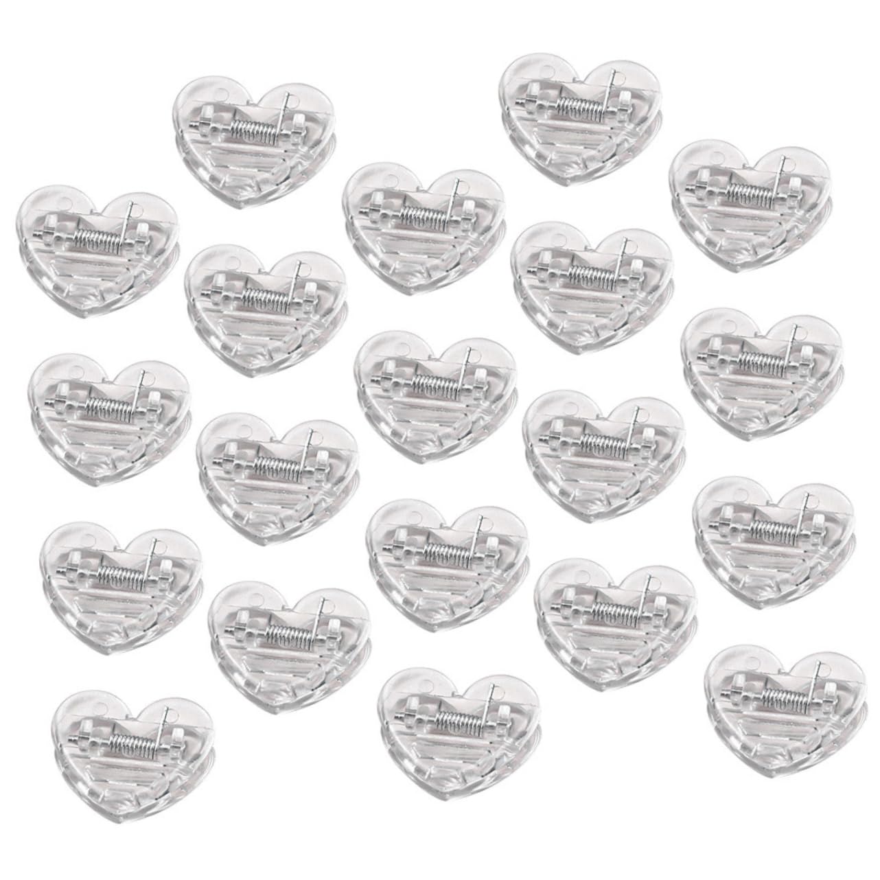 LALAFINA 160pezzi Clip Trasparenti Adorabili Fermagli per Documenti Decorazioni Natalizie e Accessori