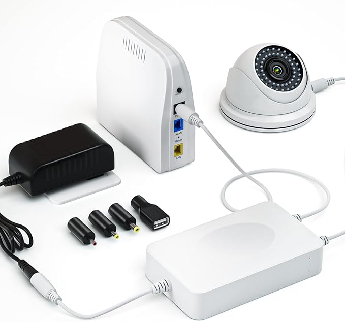 Router Battery Backup, 15000mAh Rechargeable Batterypack UPS Battery