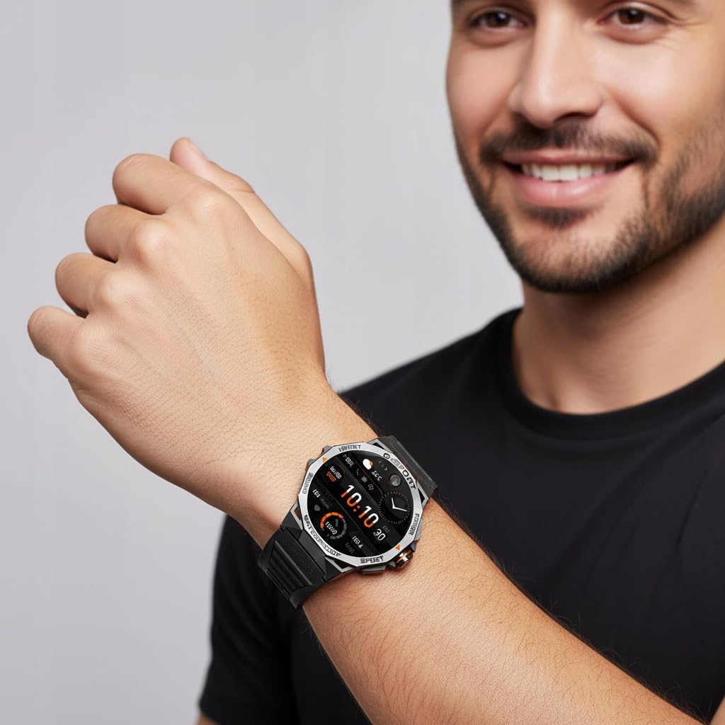 SMARTWATCH ZEGAREK MĘSKI MENU PL ROZMOWY WODOODPORNY PULS CIŚNIENIE SPORT