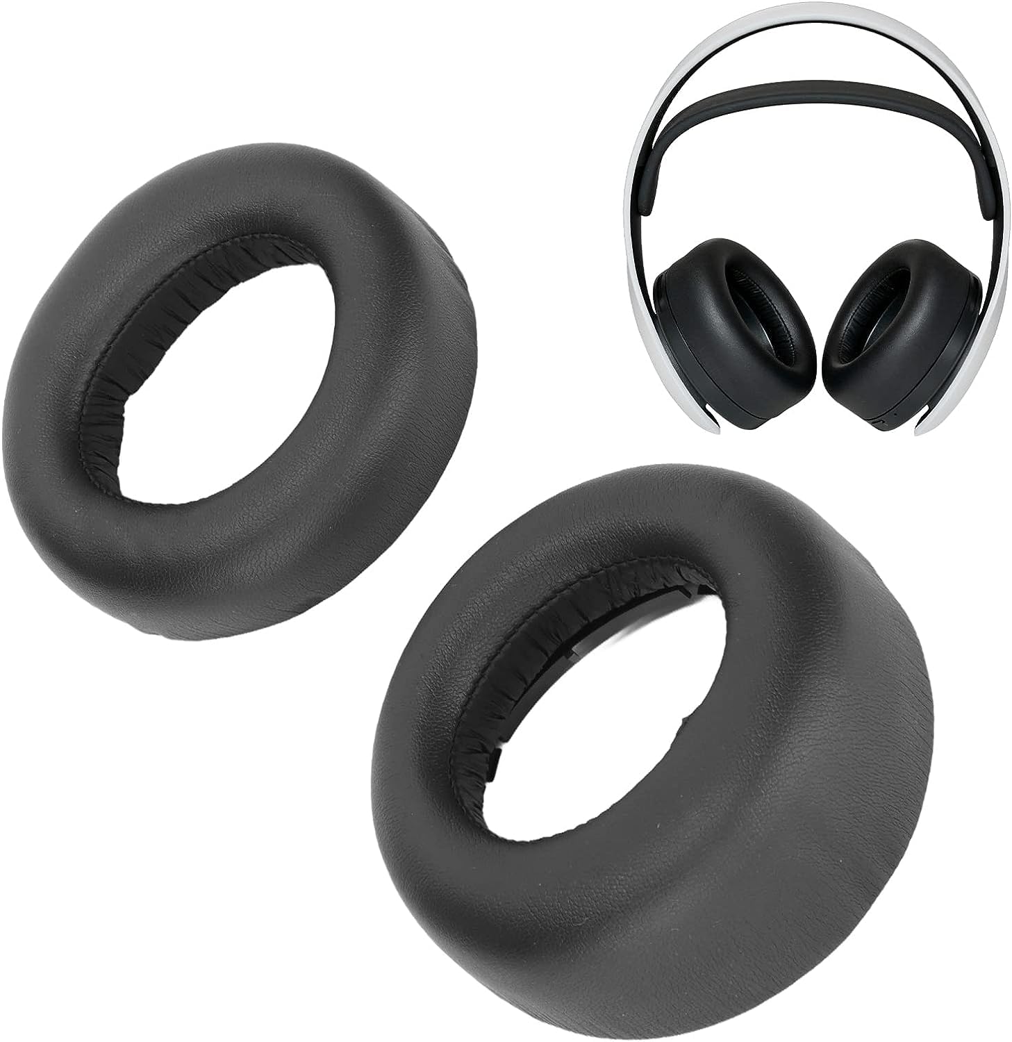 Talen Leather Replacement Ear Pads for Sony Playstation 5 PS5 Pulse 3D Wireless Headphones Replacement Earpads/Ear Cushion