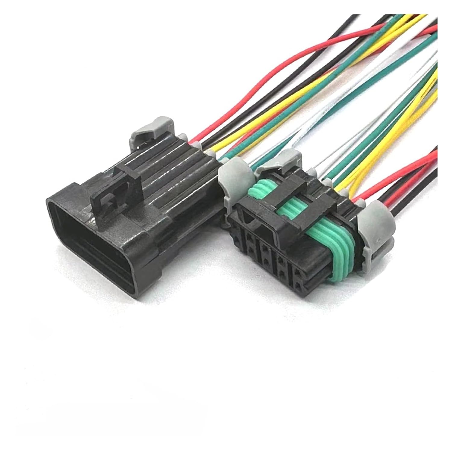 1/10 Pin 150 Series Automotive Fuel Pump Plug Male Female Car Headlight Connectors 12045808 12065425 KLOOKY(Brown,10 Sets)