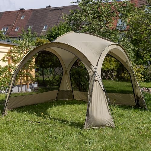 Pavillon Zelt, 3,5m x 3,5m inkl. Seitenwänden, Shelter als Sonnenschutz oder Regenschutz für Camping, Festival, Garten, Events oder Überdachung, Partyzelt – Bild 4