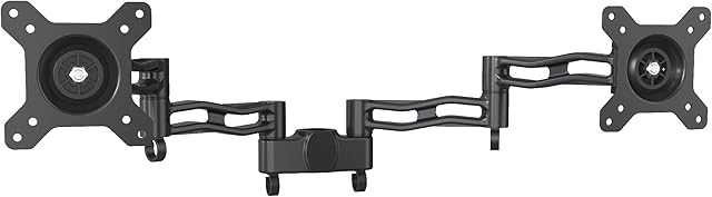 Duronic Dual Spare Arm Set DM35P2 | Two DM35 Arms with VESA Heads | Dual Joint Screen Arms | Compatible with All Monitor Desk Mounts & Poles | BLACK | Aluminium | Part of the DM35 Range