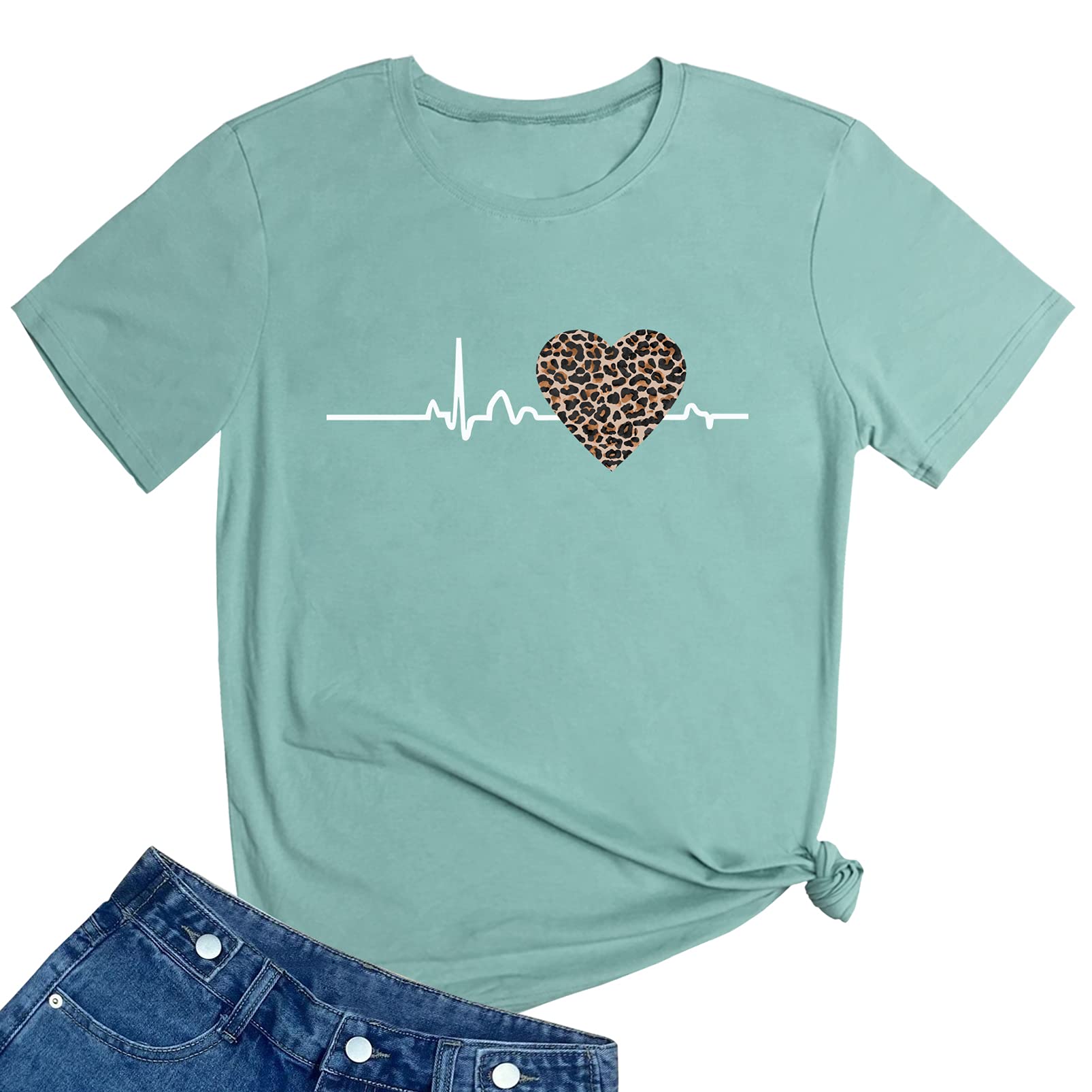 ROSEPARK Women Graphic T Shirts Cute Tops