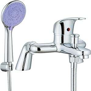 Round Hand Held Shower Set With Rail Chrome - View #9