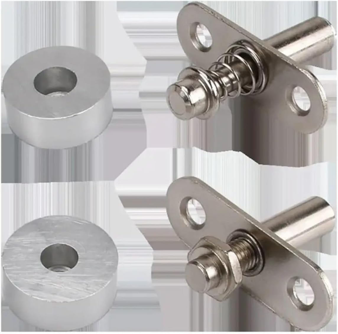 Heavy-Duty Rotation Mounting Hardware Silent Pivot Doors Hinges Adjustable Smooth 360°Universal Joints(Style B)