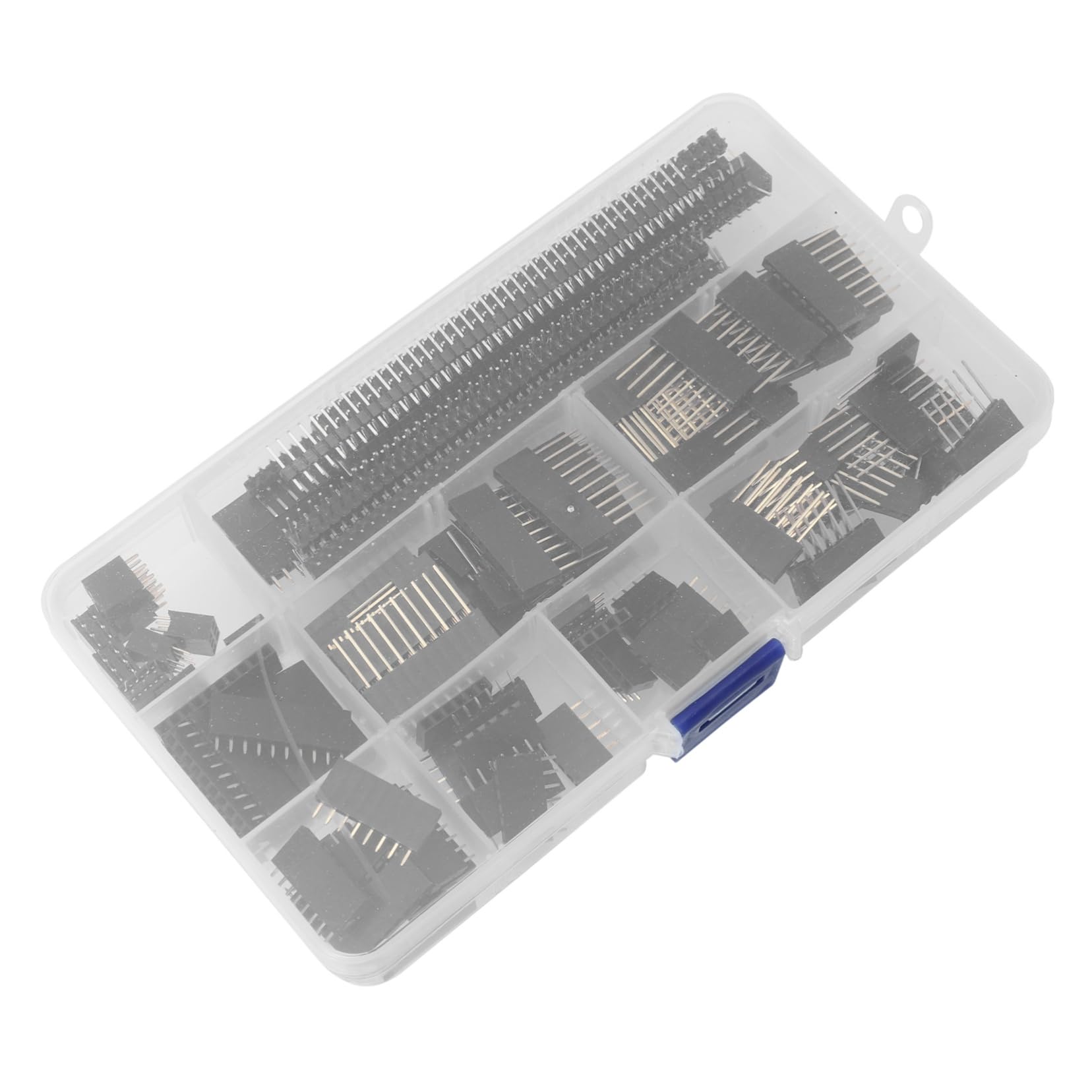 MOLUCKFU 122pcs Pin Socket Connection Soldering Ic Socket Ic Solder Type Adapter Ic Sockets Solder Type Adapter Single Row Pin Dual Row Ic Socket Pin Dual Row Pin Hard Metal Pins Black