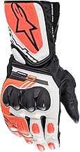 Alpinestars SP-8 V3 Gloves, Full Gauntlet Leather, CE-Certified, Race-Inspired Fit, Knuckle Protection, Reinforced Palm, Multi-Panel Construction
