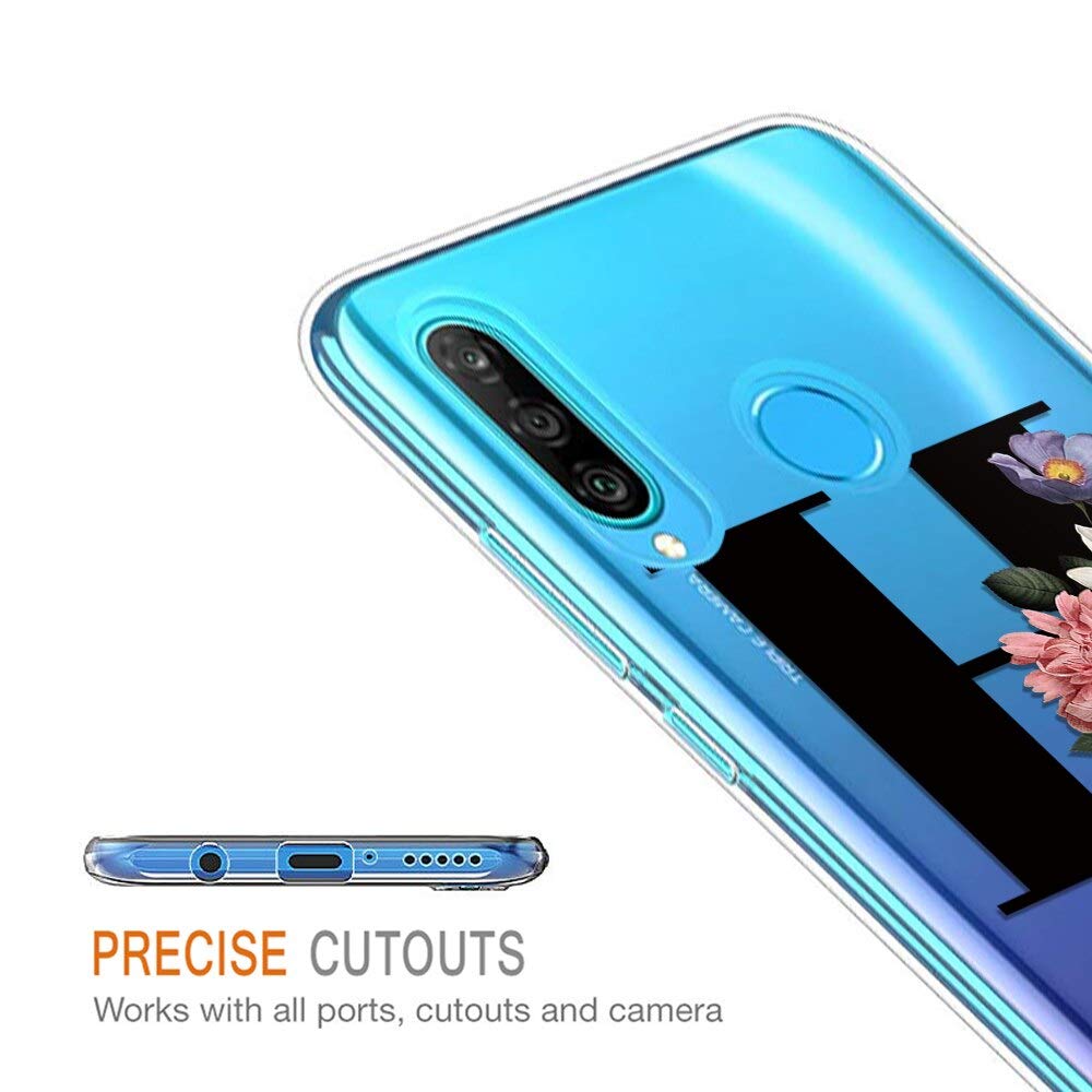 Cover Yoedge Per Huawei P30 Lite E P30 Lite New Edition - Custodia In Gel Morbido Trasparente Con Stampa Leopardo - Antiurto Sottile TPU - 3