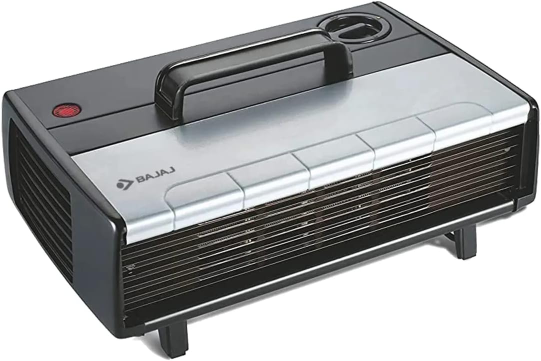 Bajaj Majesty RX 7 2000 Watts Heat Convector Room Heater | Instant Warmth | Personalized Comfort | Convenient & Elegant | Cool Touch Handle | ISI Approved 【Black】