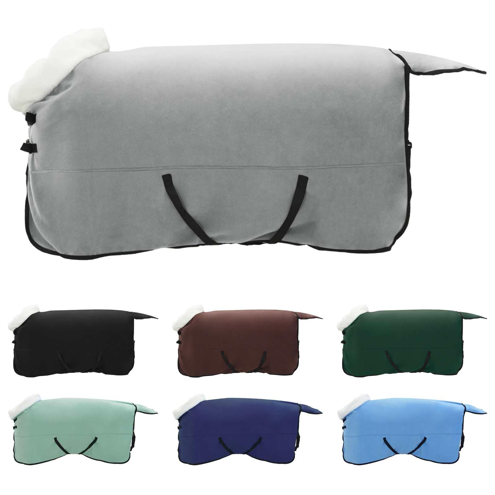 Couverture pour chevaux ajustable contre le froid en polaire 155 cm
