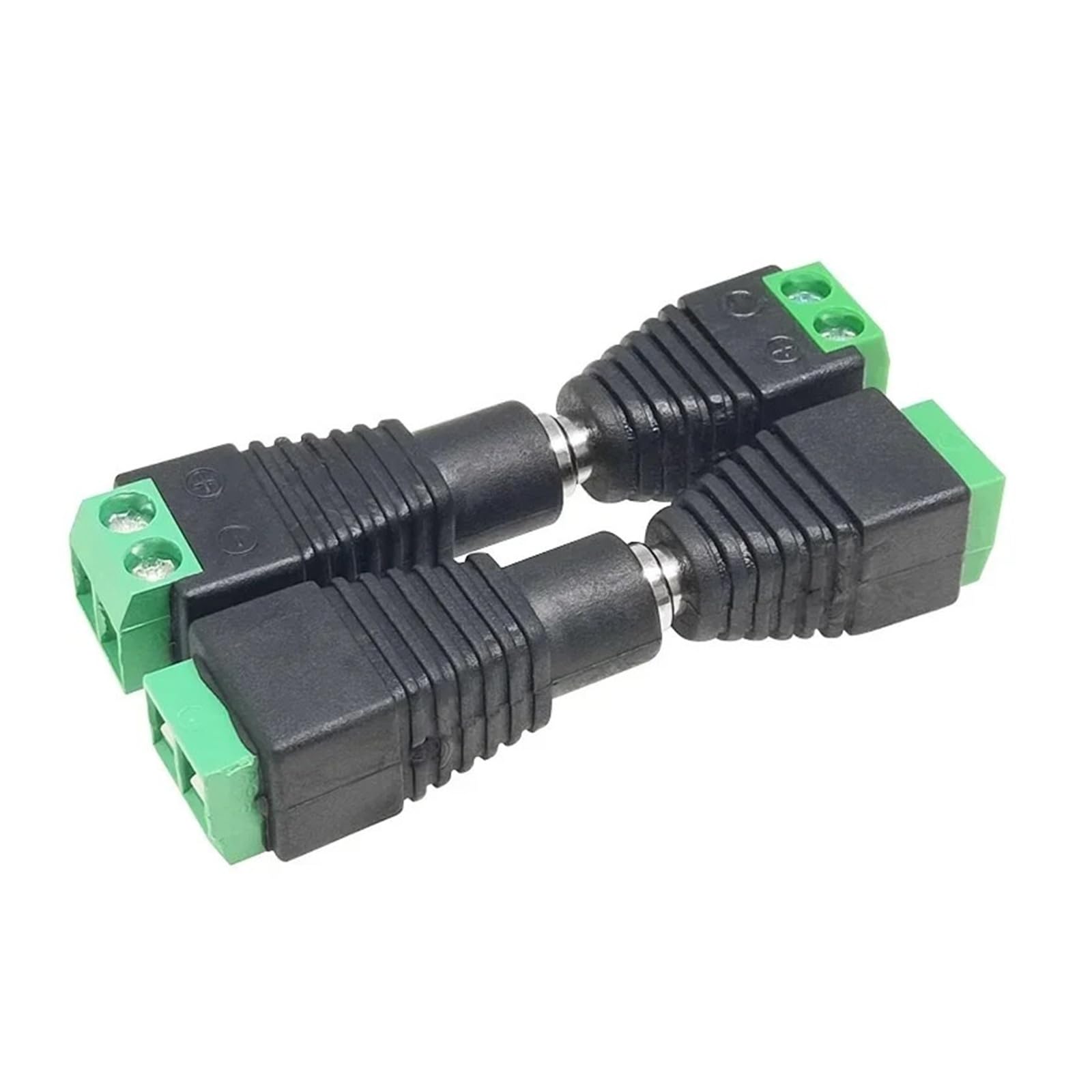 DC Power Connector 2,5 x 5,5 mm i 2,1 x 5,5 mm męskie żeńskie gniazdo jack do audio video 4/10 szt. (10 szt. 2,1 mm)