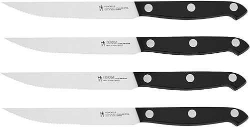 Miniatura 3 de HENCKELS - Juego de cuchillos para carne Prime, ultra afilados, de 4 piezas, de ingeniería alemana informado por más de 100 años de maestría, negro