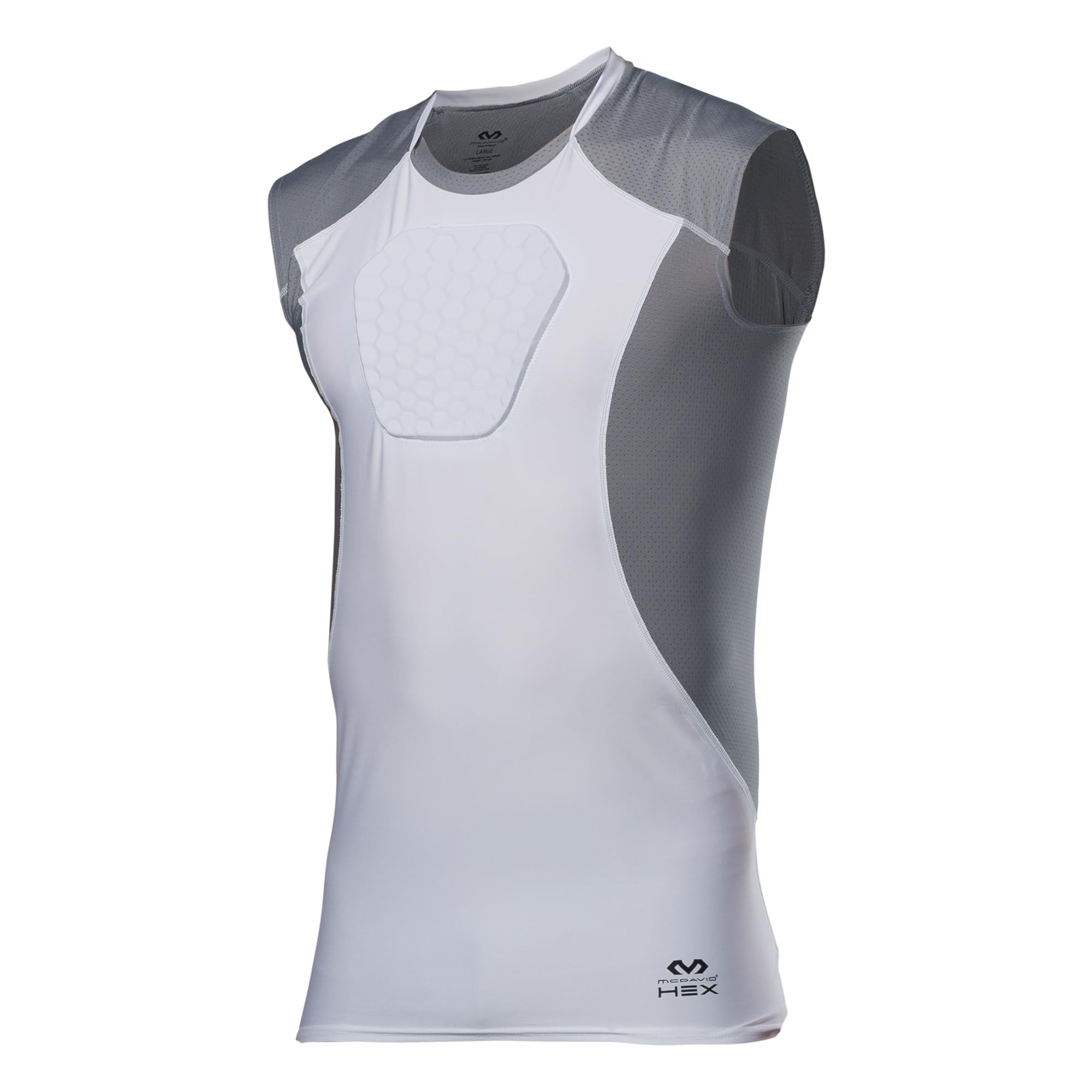 McDavid Chest Protector Baseball Heart Guard Sternum Protection for Adults. Compression Shirt with HEX Padded Shirt